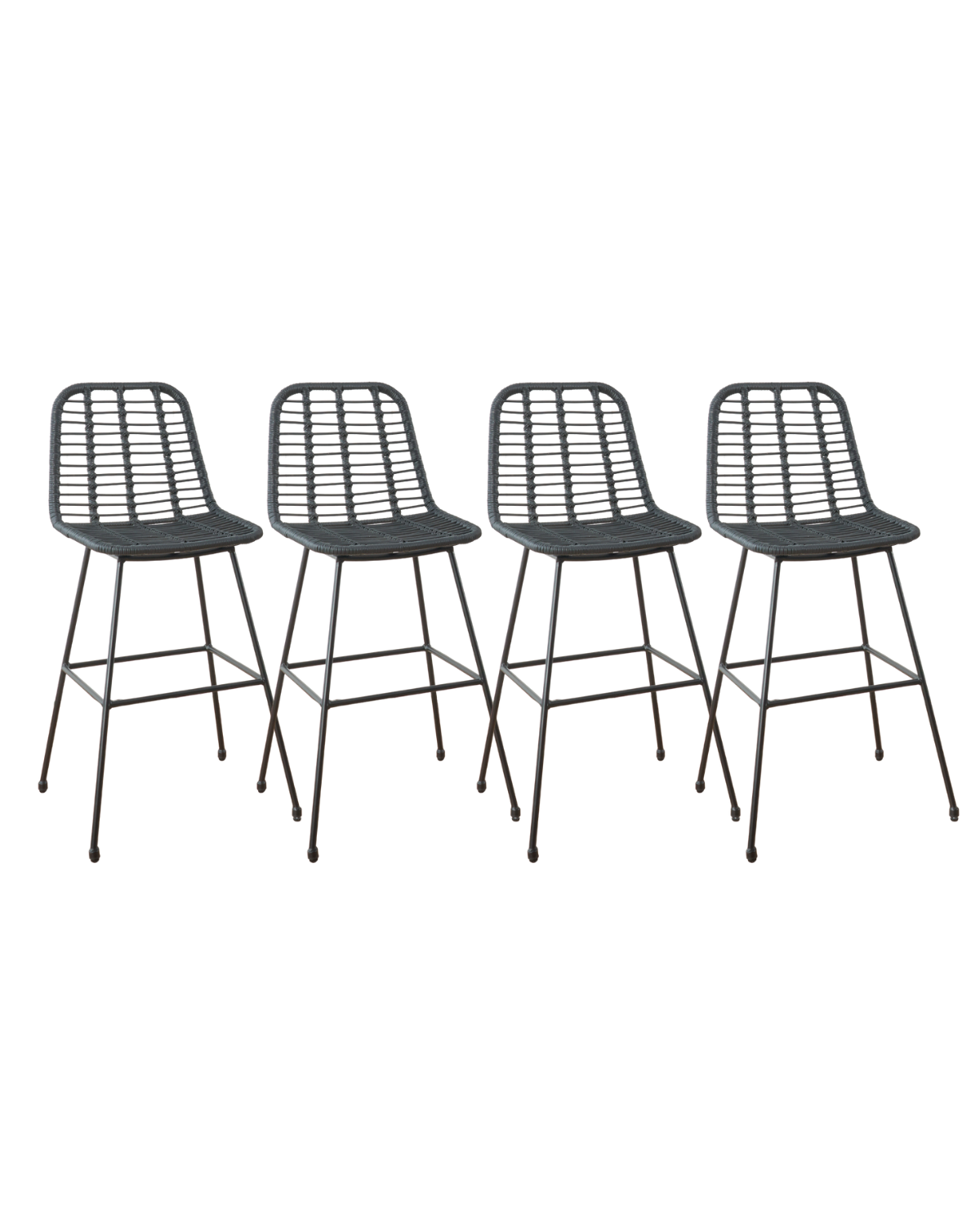 Pack 4 Taburete Santorini Rattan 68 cm