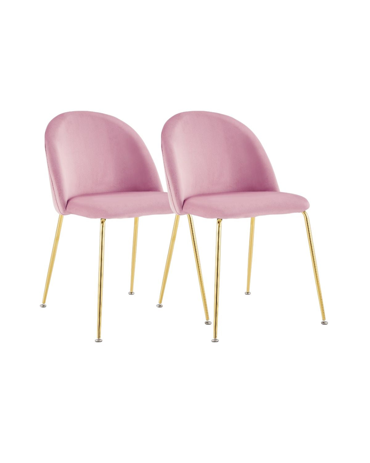Pack 2 Silla Nordic Felpa Gold
