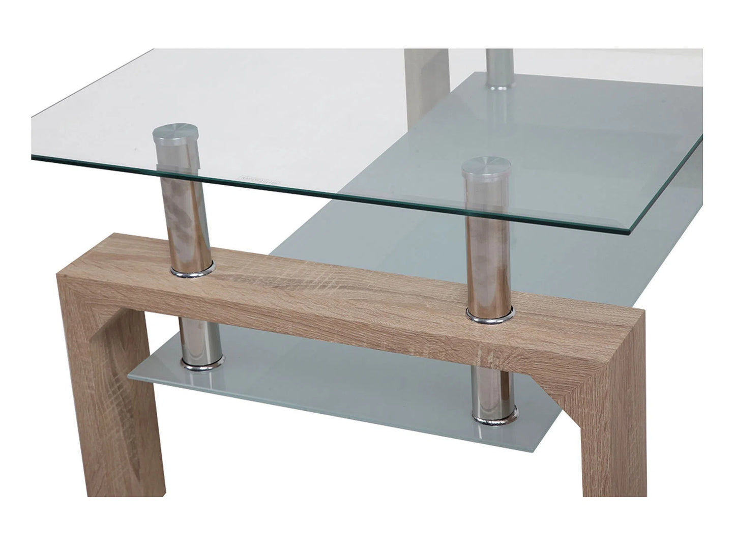 Mesa de centro rectangular de Vidrio