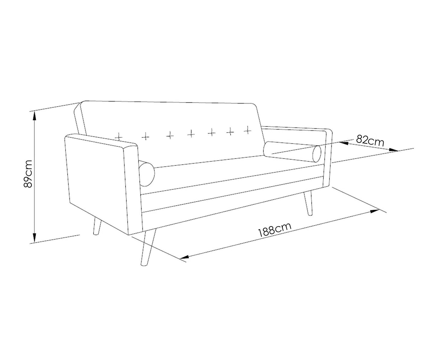 Futon Bonnie Gris