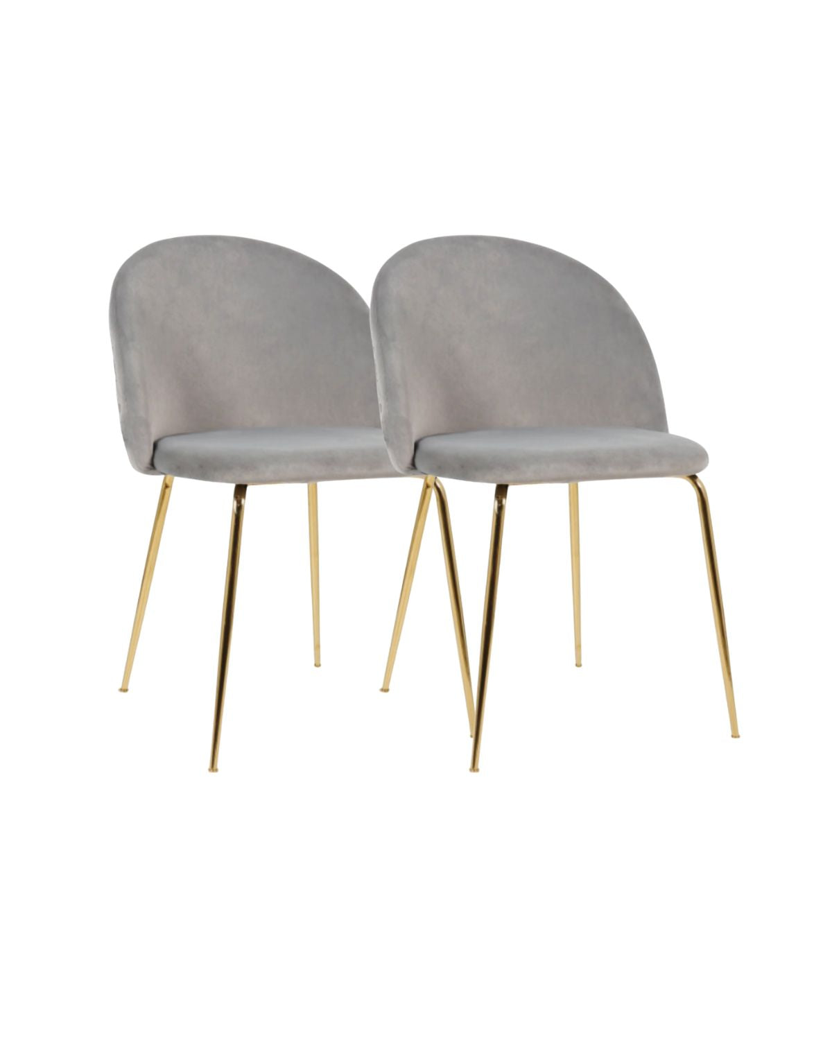 Pack 2 Silla Nordic Felpa Gold