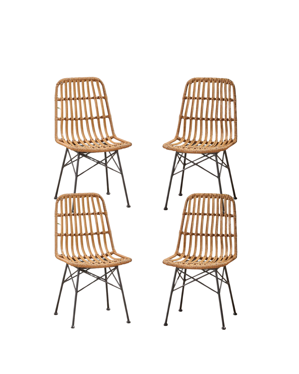Pack 4 Silla Rattan Santorini