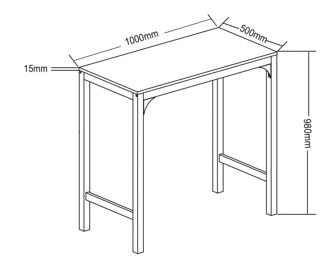 Mesa De Bar Black