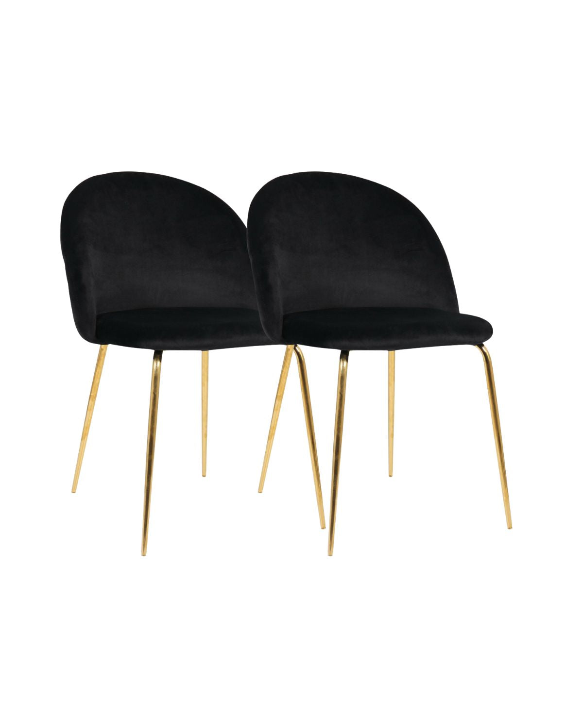 Pack 2 Silla Nordic Felpa Gold