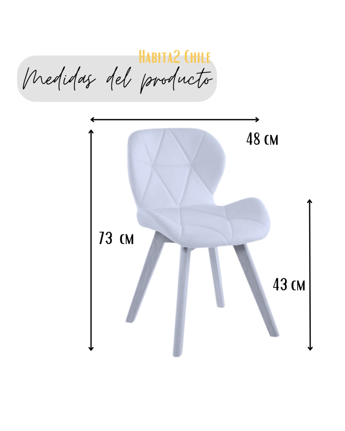 Pack 4 Sillas Radar Wood