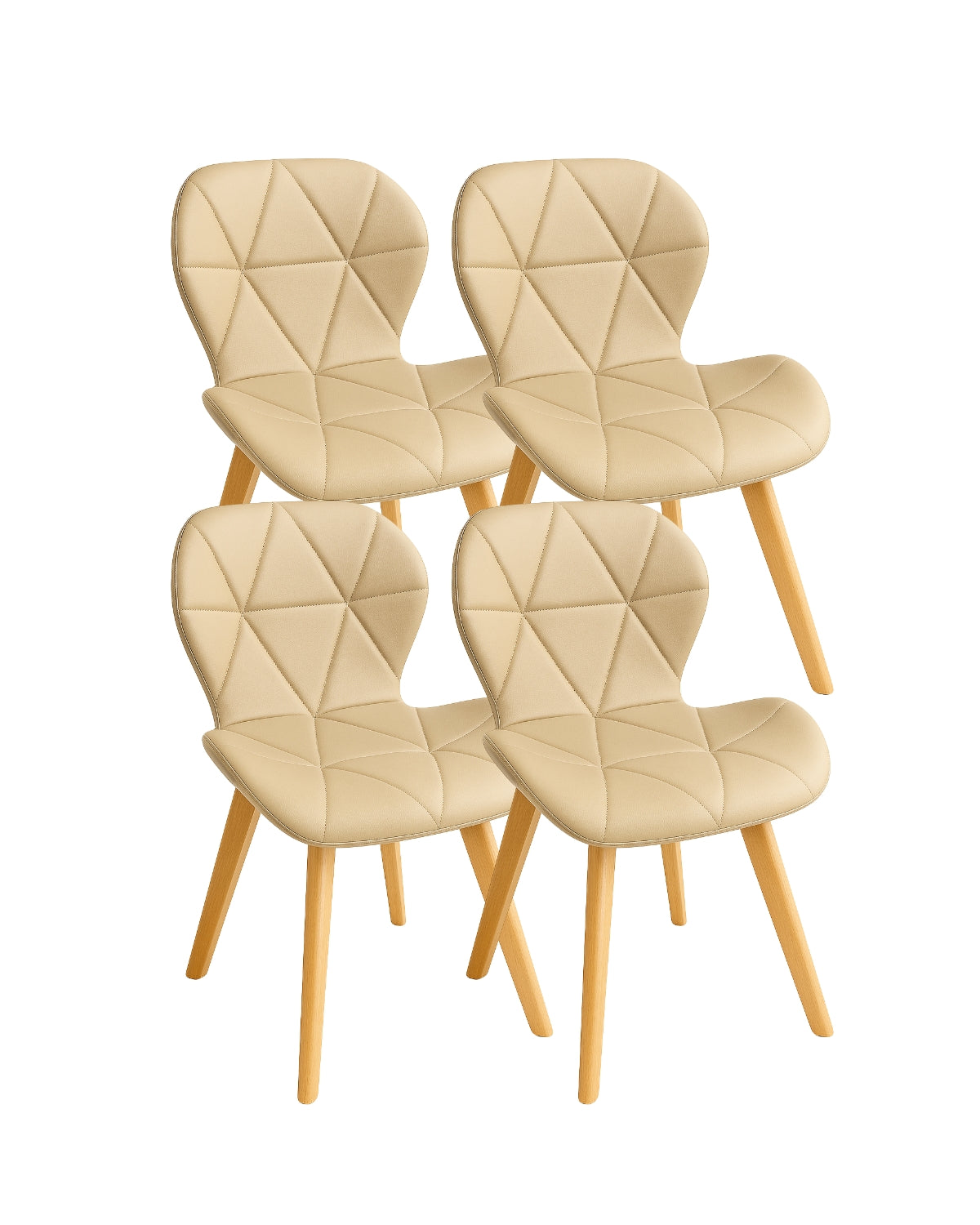 Pack 4 Sillas Radar Wood