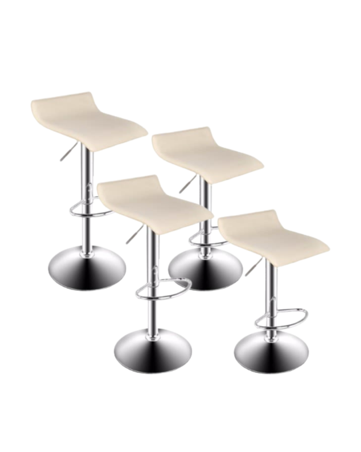 Pack 4 Sillas de Bar Belinda (Ajustable)