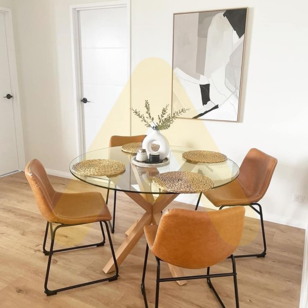Comedor Leah Nordic de Vidrio