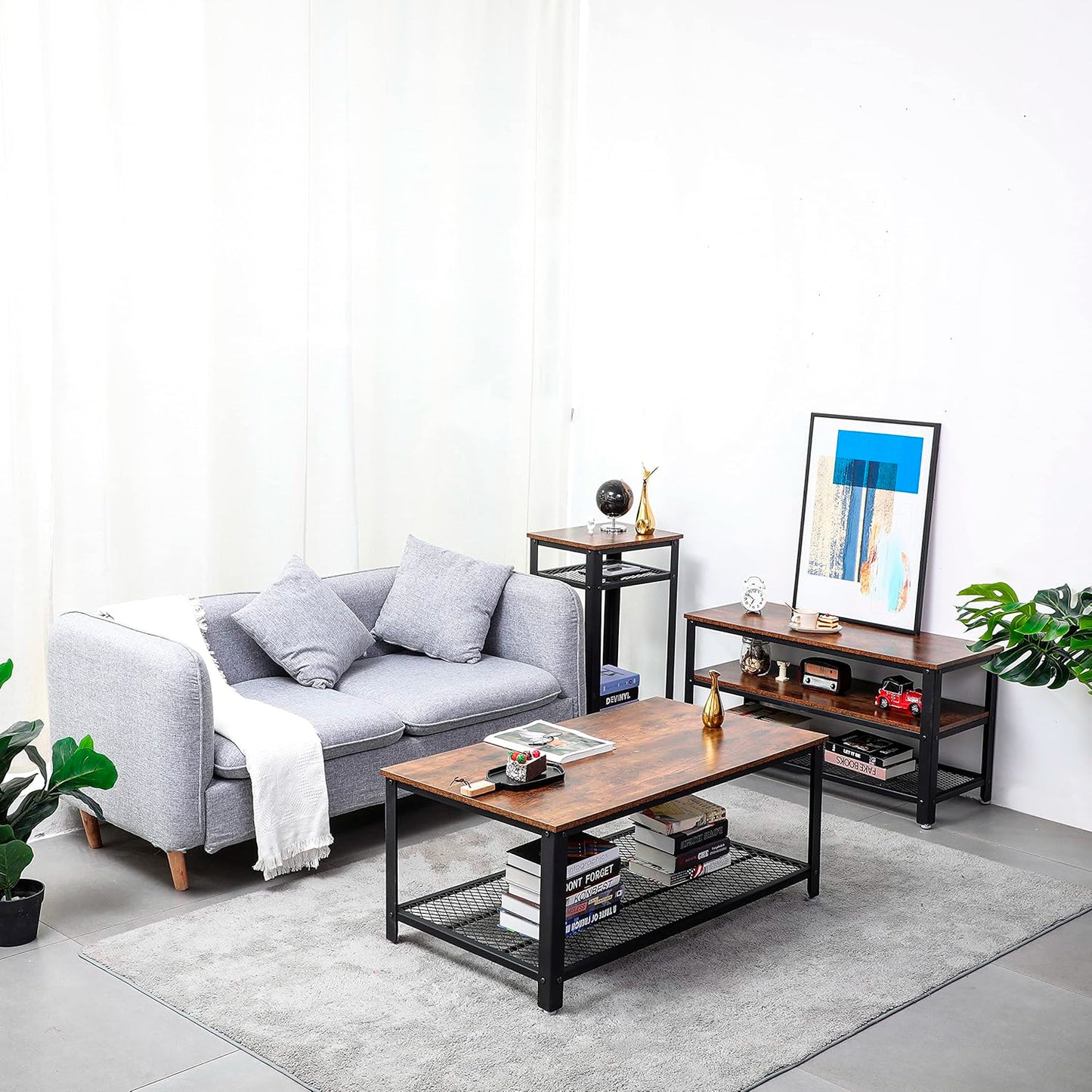 Mesa de centro Enrejada