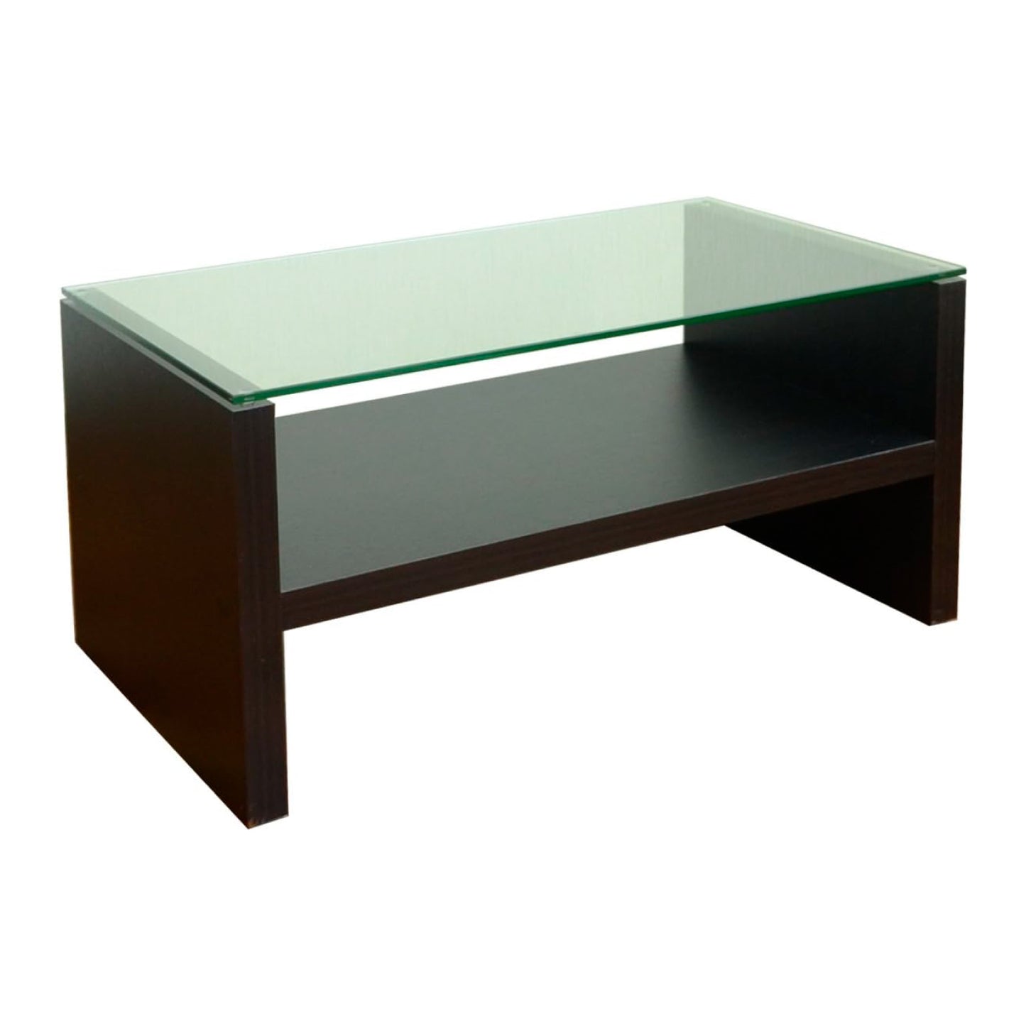 Mesa de centro Walnut Rect. de vidrio