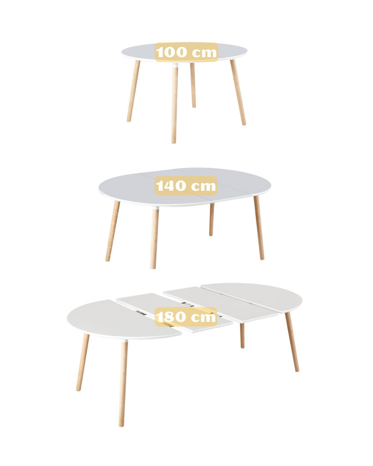 Mesa Extensible 100-140-180 cm