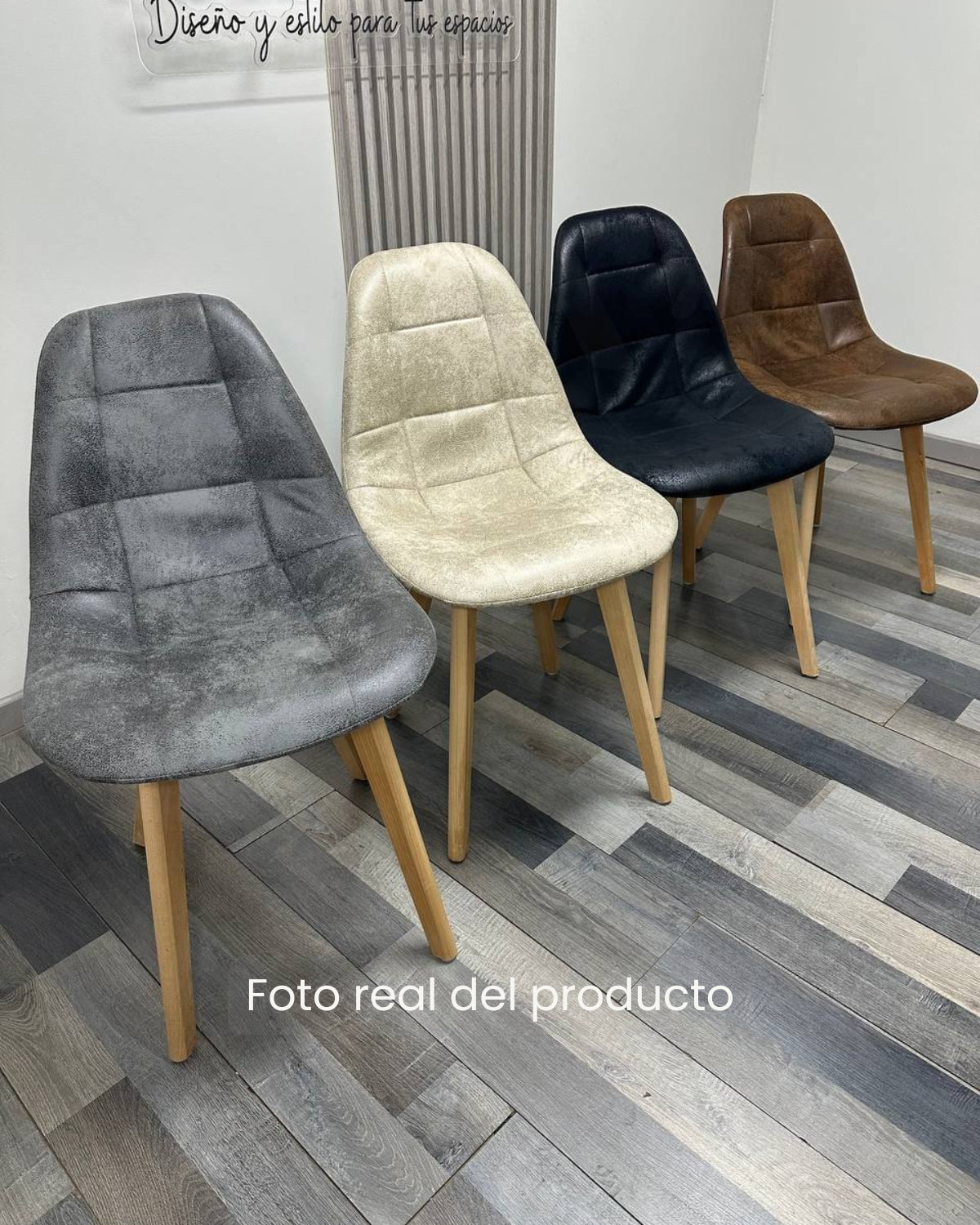 Silla Capitone Gamuza
