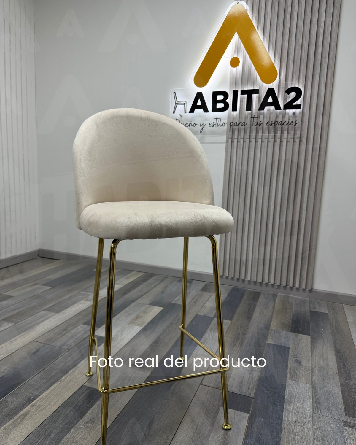 Taburete Deluxe Gold 65cm