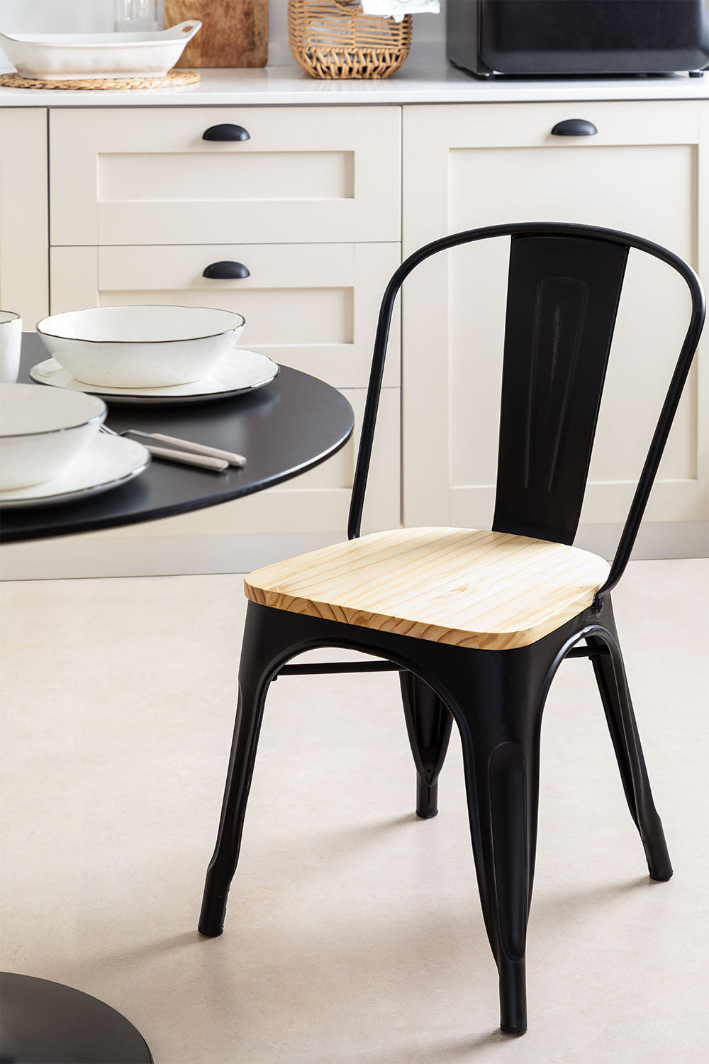 Silla Tolix Wood