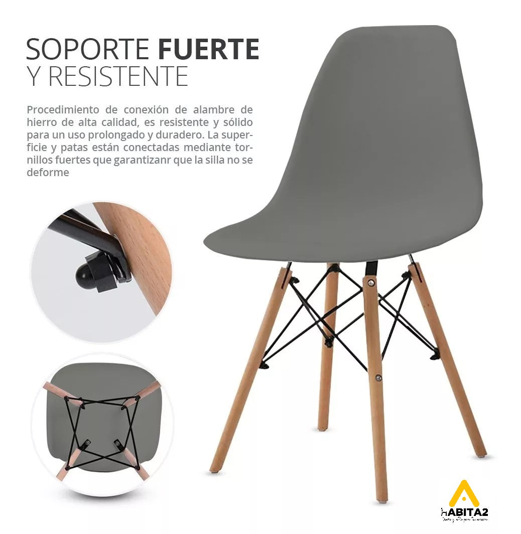 Pack 4 Sillas Eames