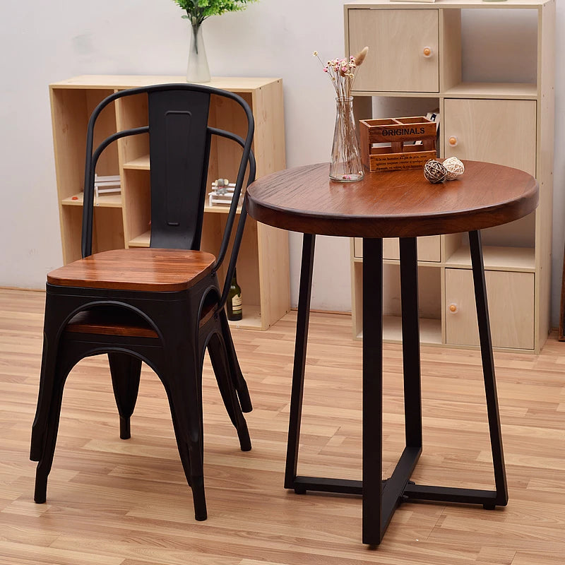 Pack 4 sillas Tolix Wood Oscura