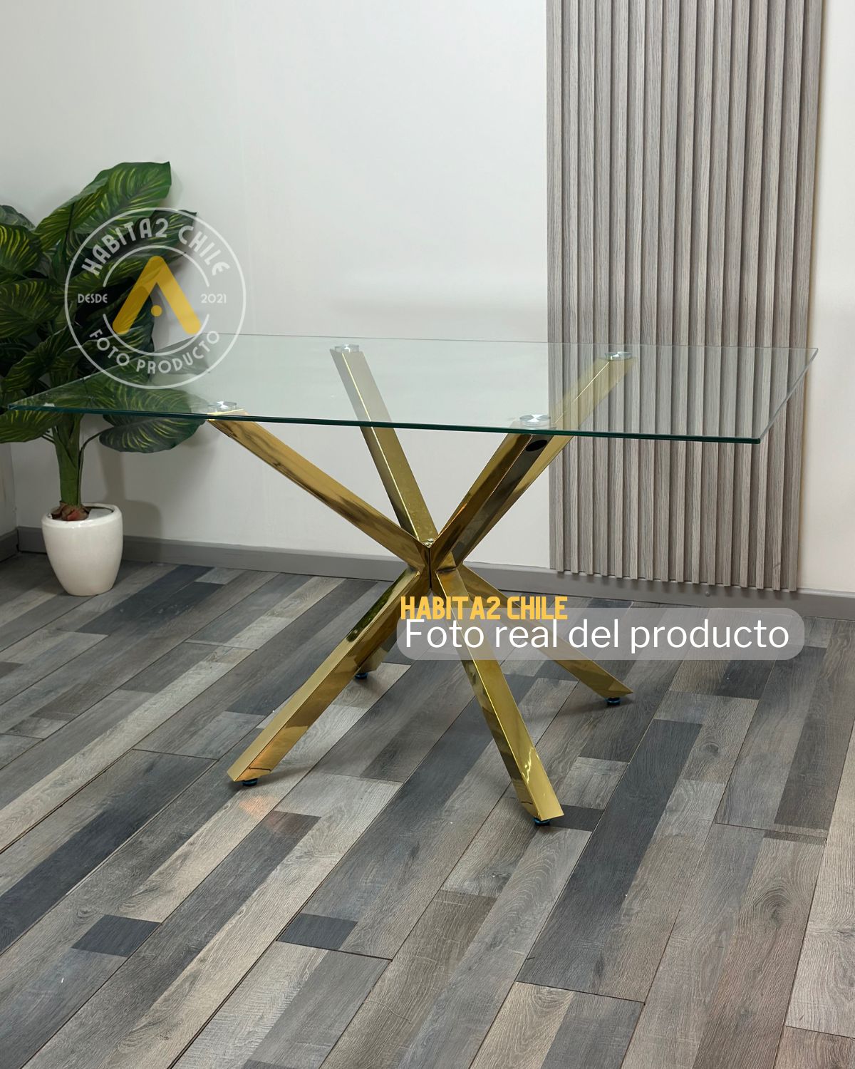 Mesa Madrid Gold 140x80