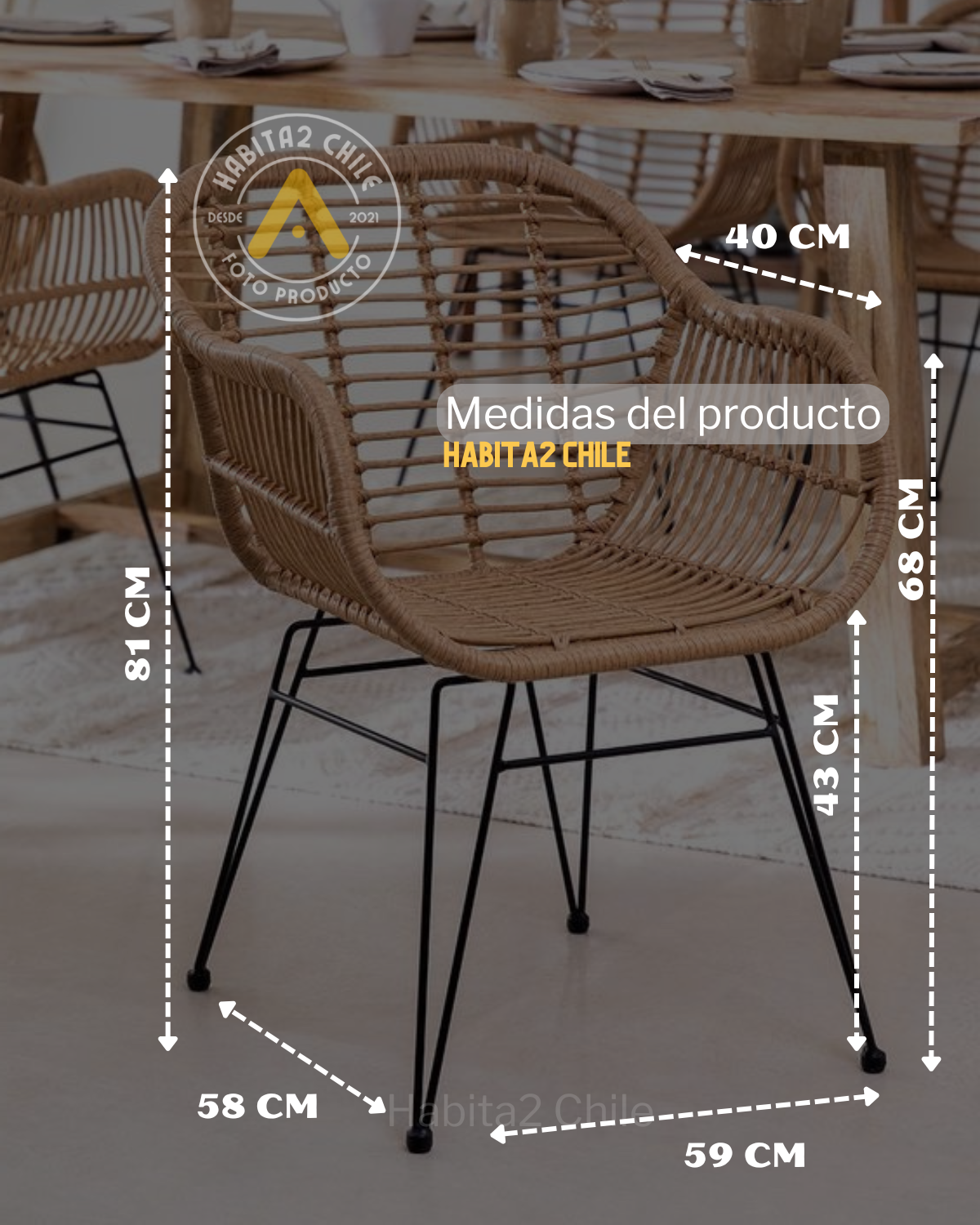 Butaca Rattan Santorini
