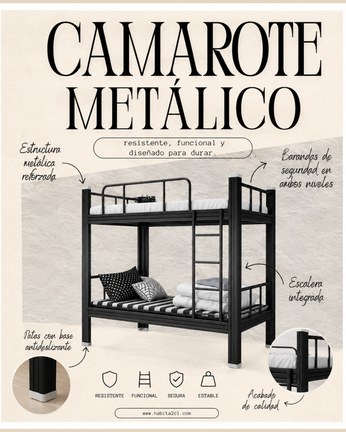 Camarote Metálico 1 Plaza
