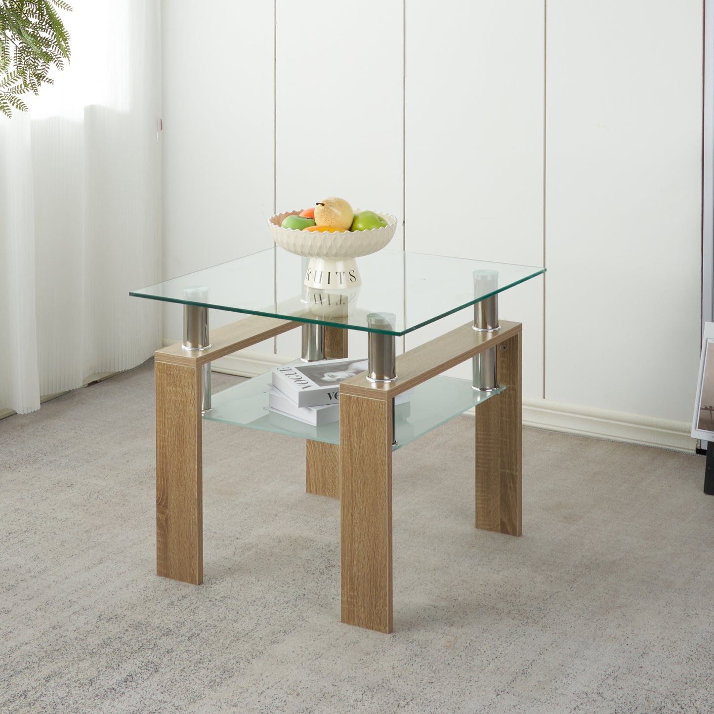 Mesa Lateral de Vidrio