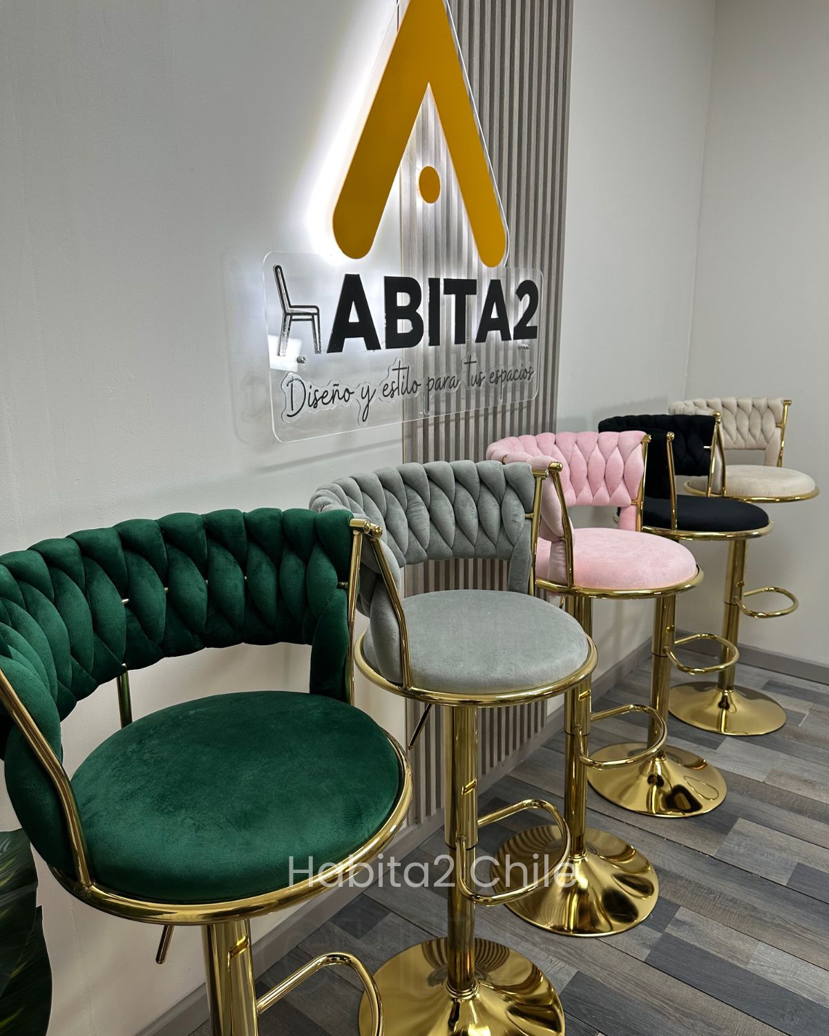 Taburete Queen Terciopelo (Ajustable)