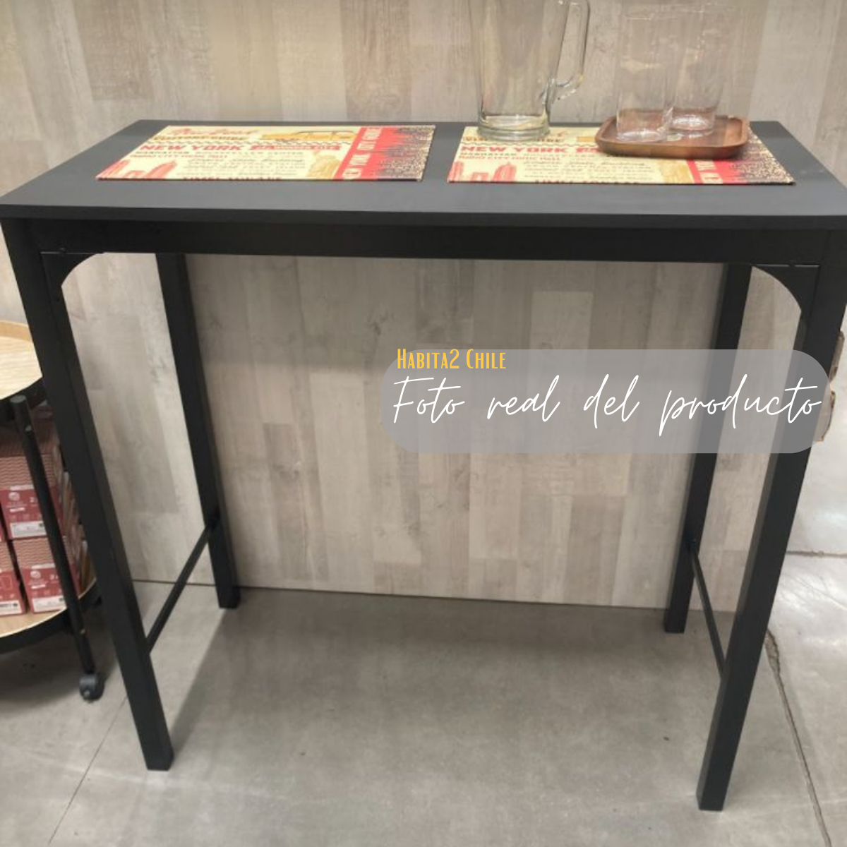 Mesa De Bar Black