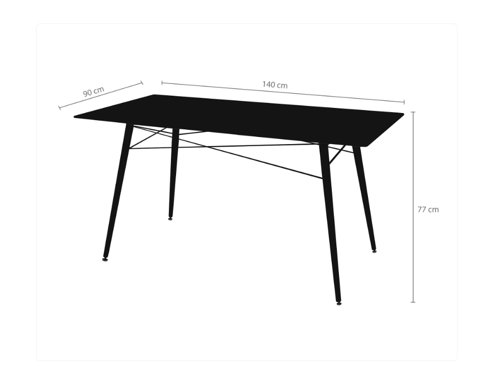 Mesa Charles Eames 140x90