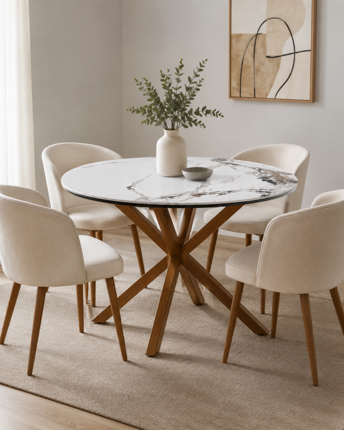 Mesa Becca Wood Redonda 100cm