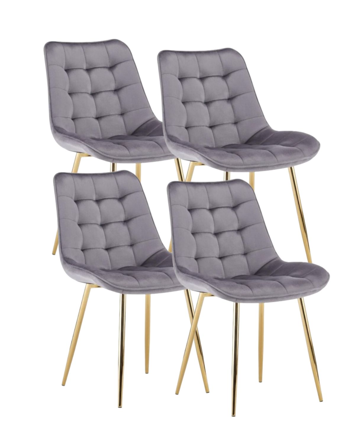 Pack 4 Sillas Roma Felpa