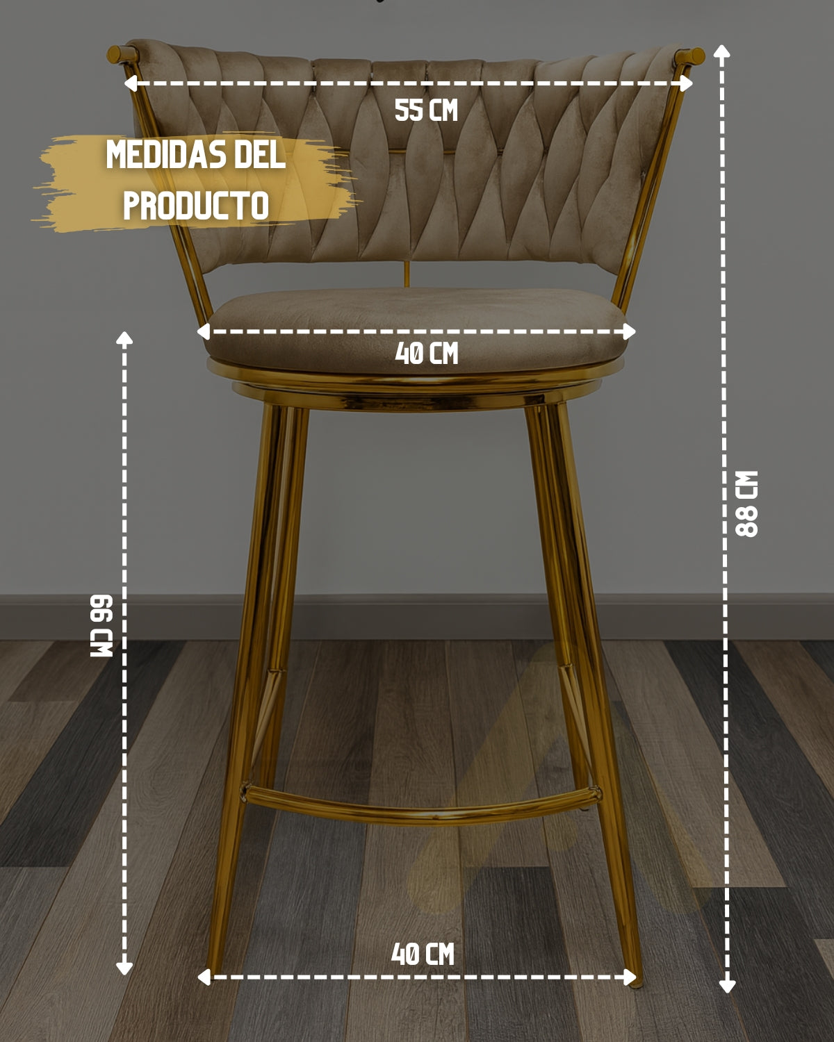Silla de Bar Queen 66cm