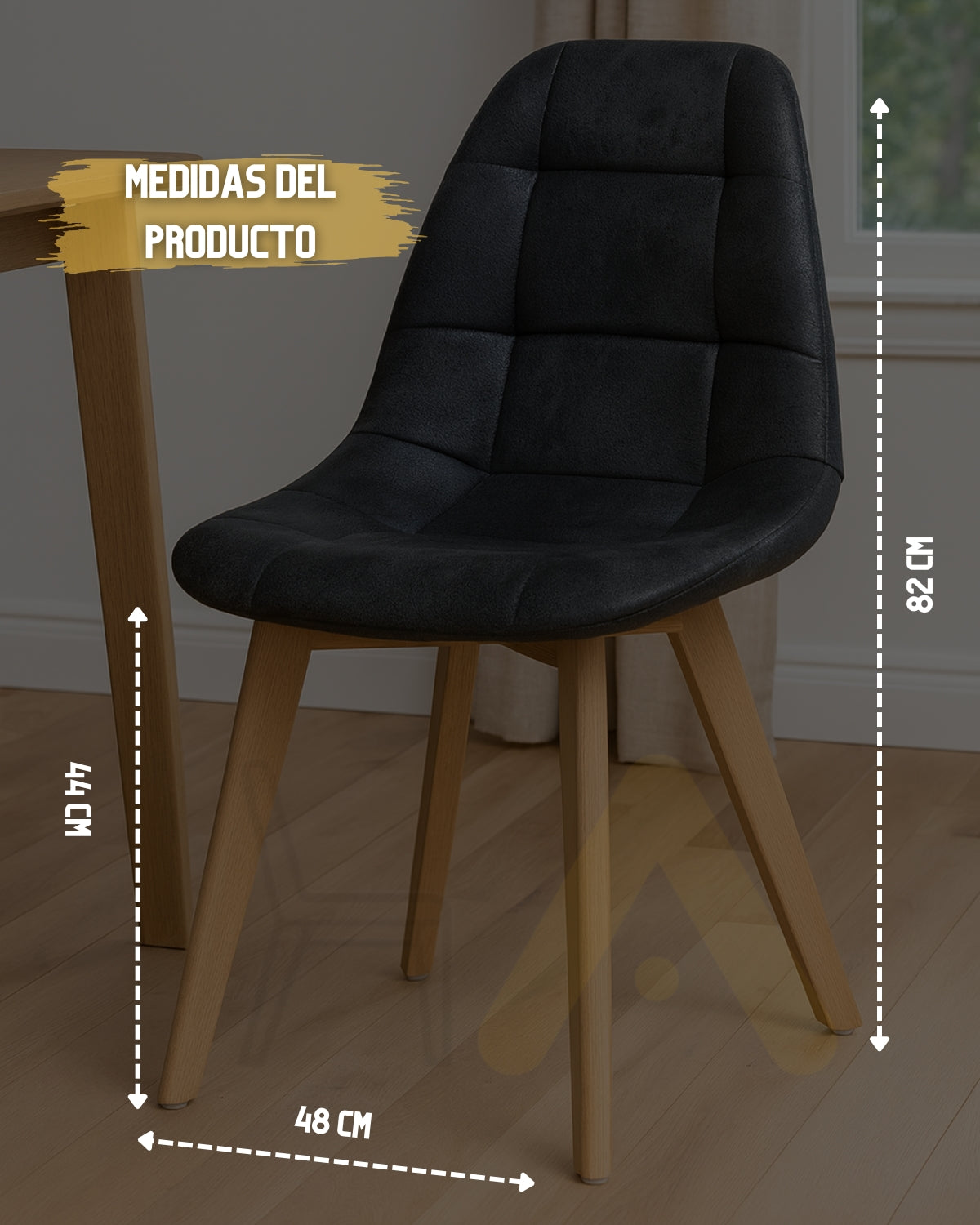 Silla Capitone Gamuza