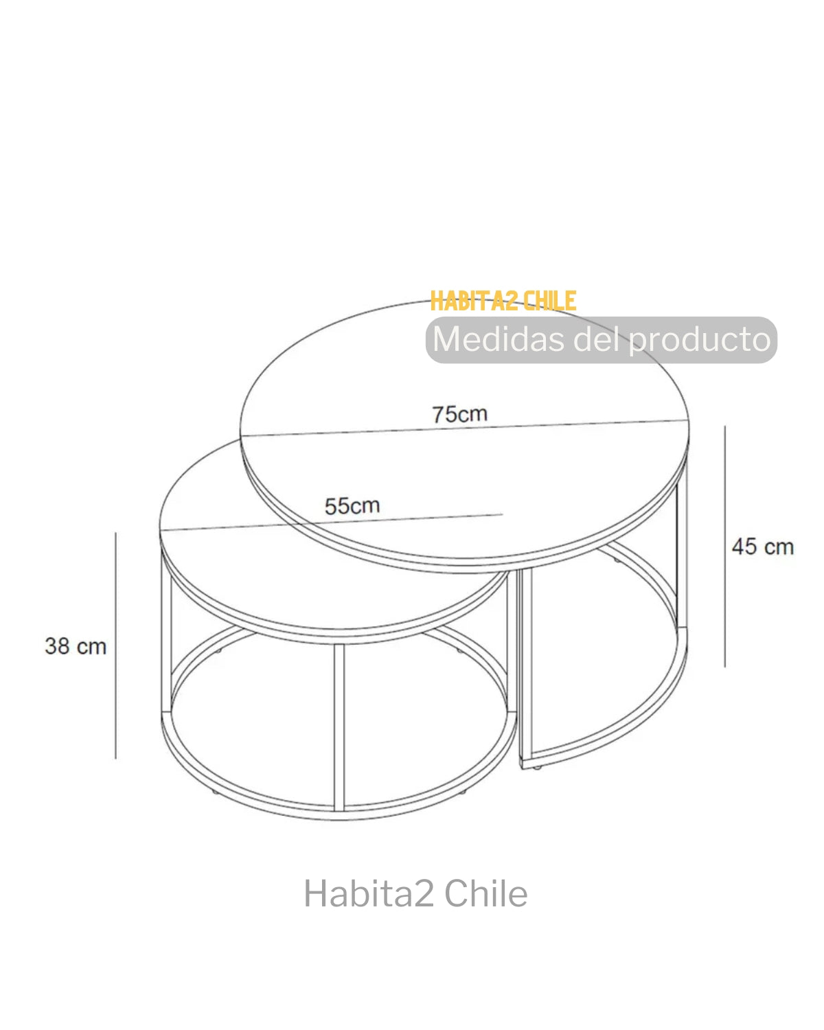 Mesa de centro Nido Top