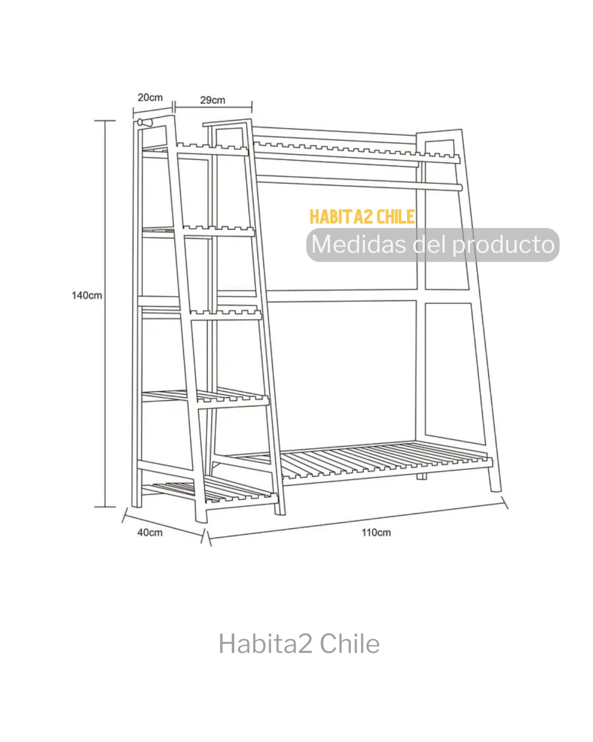 Closet Organizador Bambu