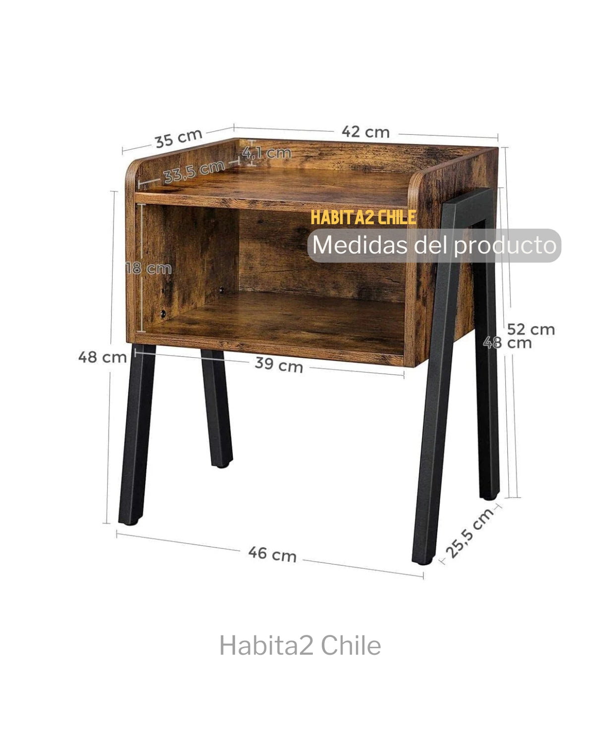 Pack 2 Veladores Rustic