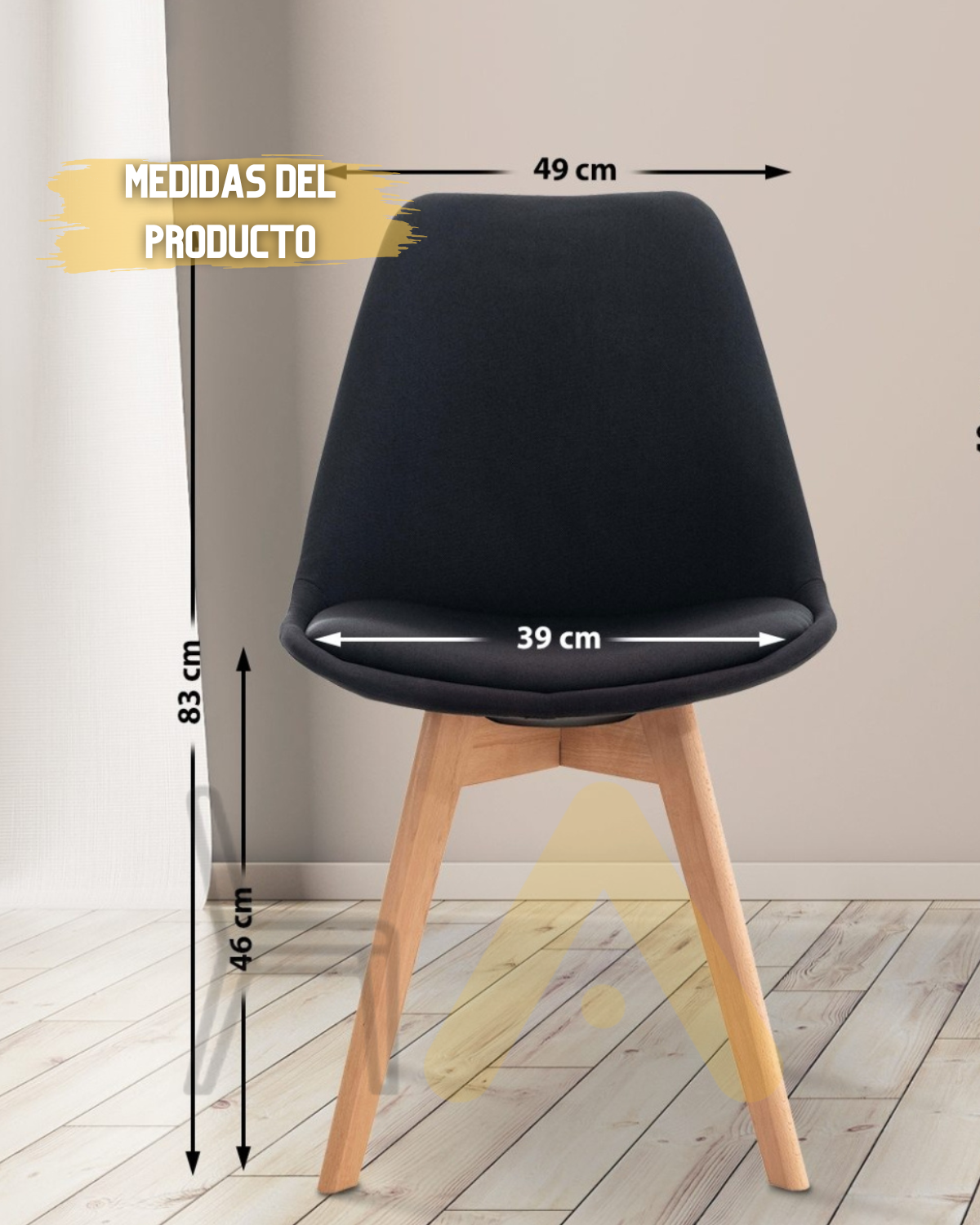 Silla Tulip Lino
