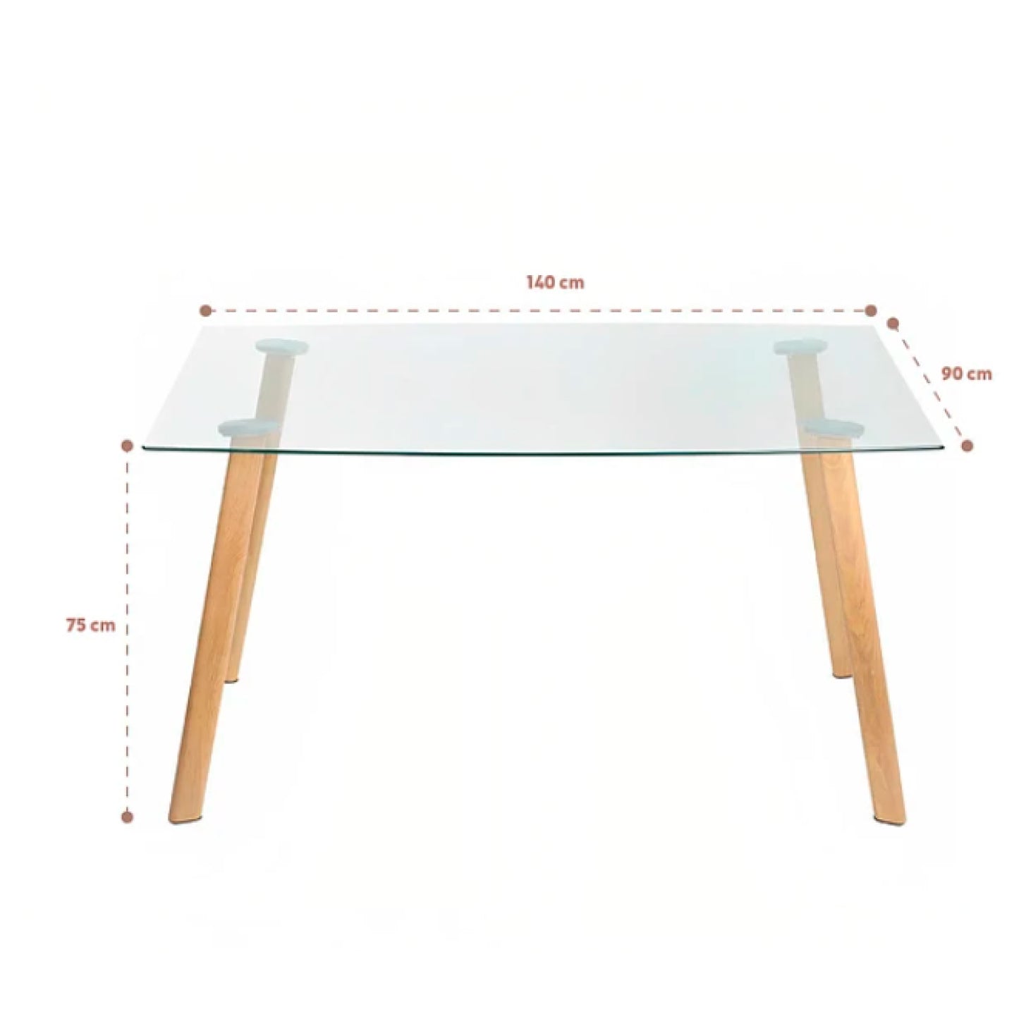 Mesa Líneas 140x90 cm