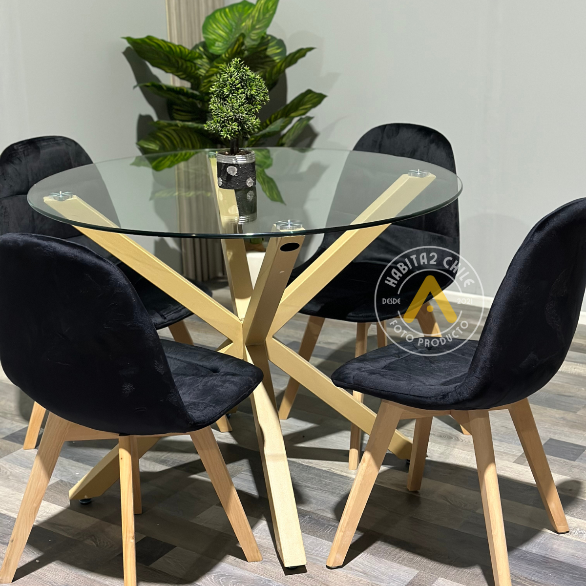 Comedor Capitoné Nordic de Vidrio