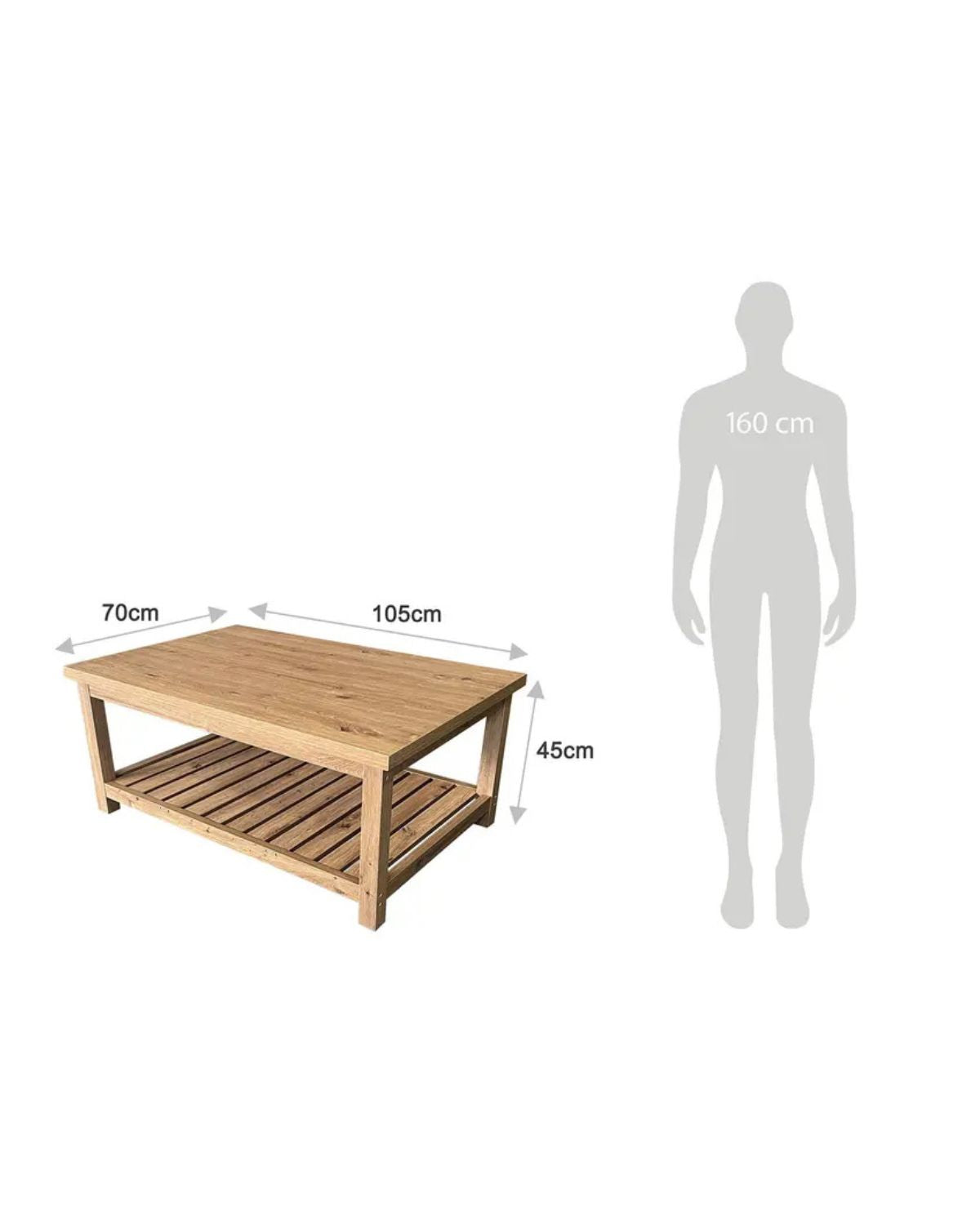 Mesa de centro Japandi