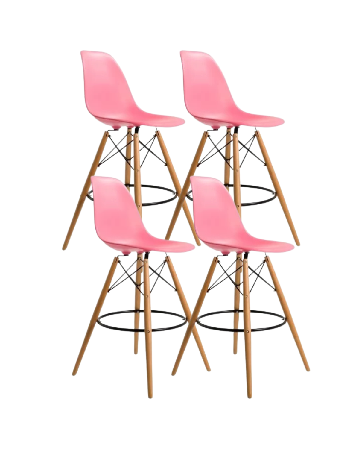 Pack 4 Taburetes Eames