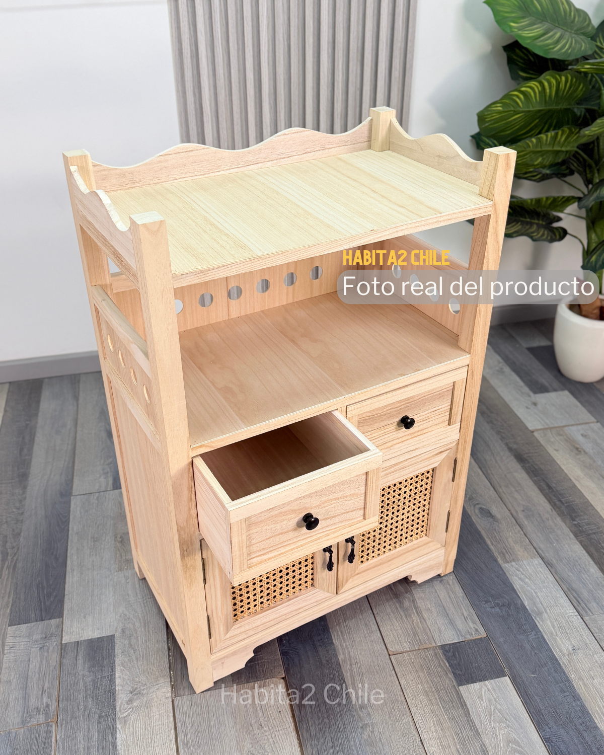 Buffet Atelier Madera y Rattan