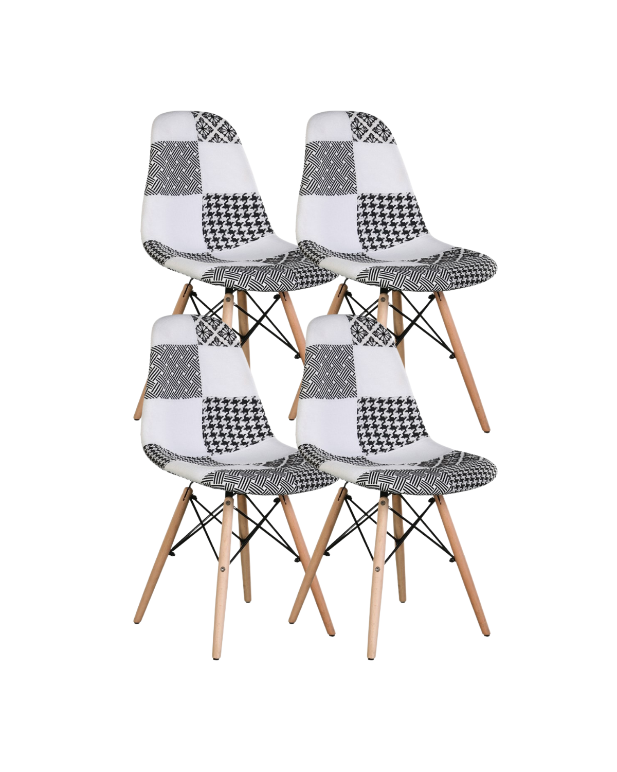 Pack 4 Sillas Patchwork
