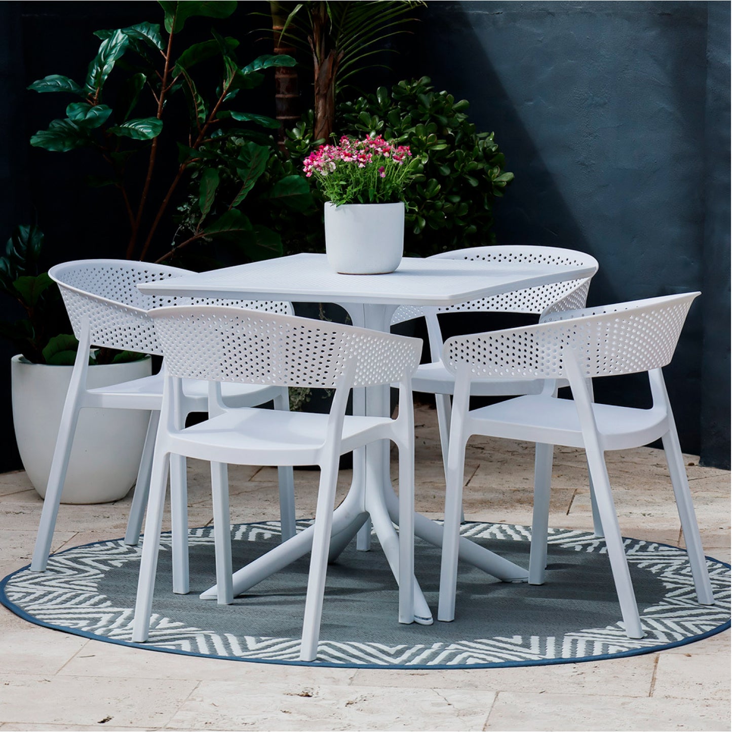 Mesa Exterior Polipropileno 80x80 cm
