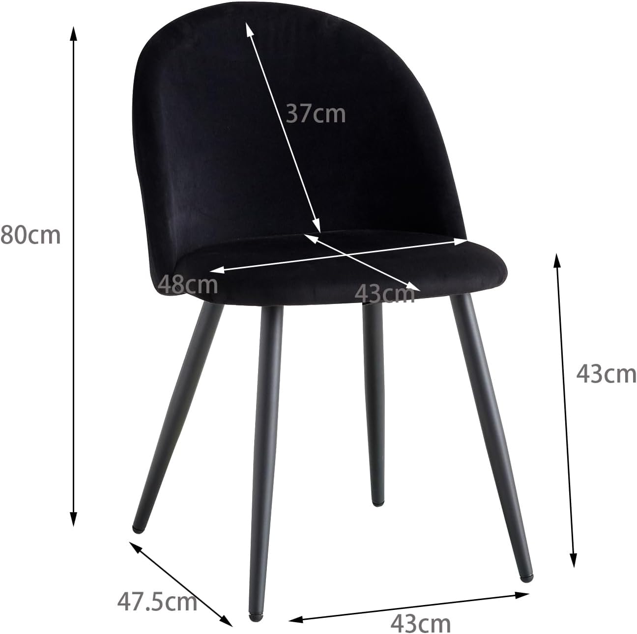 Silla Nordic Felpa Black