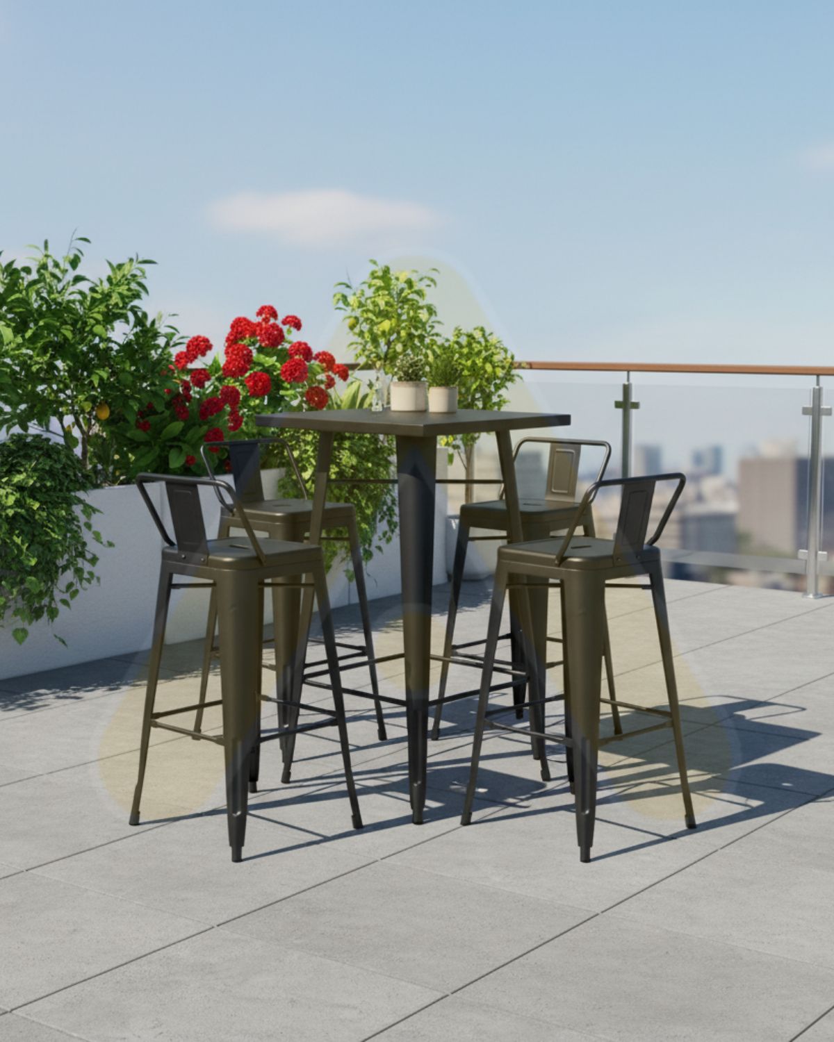 Set Tolix 77 cm Exterior