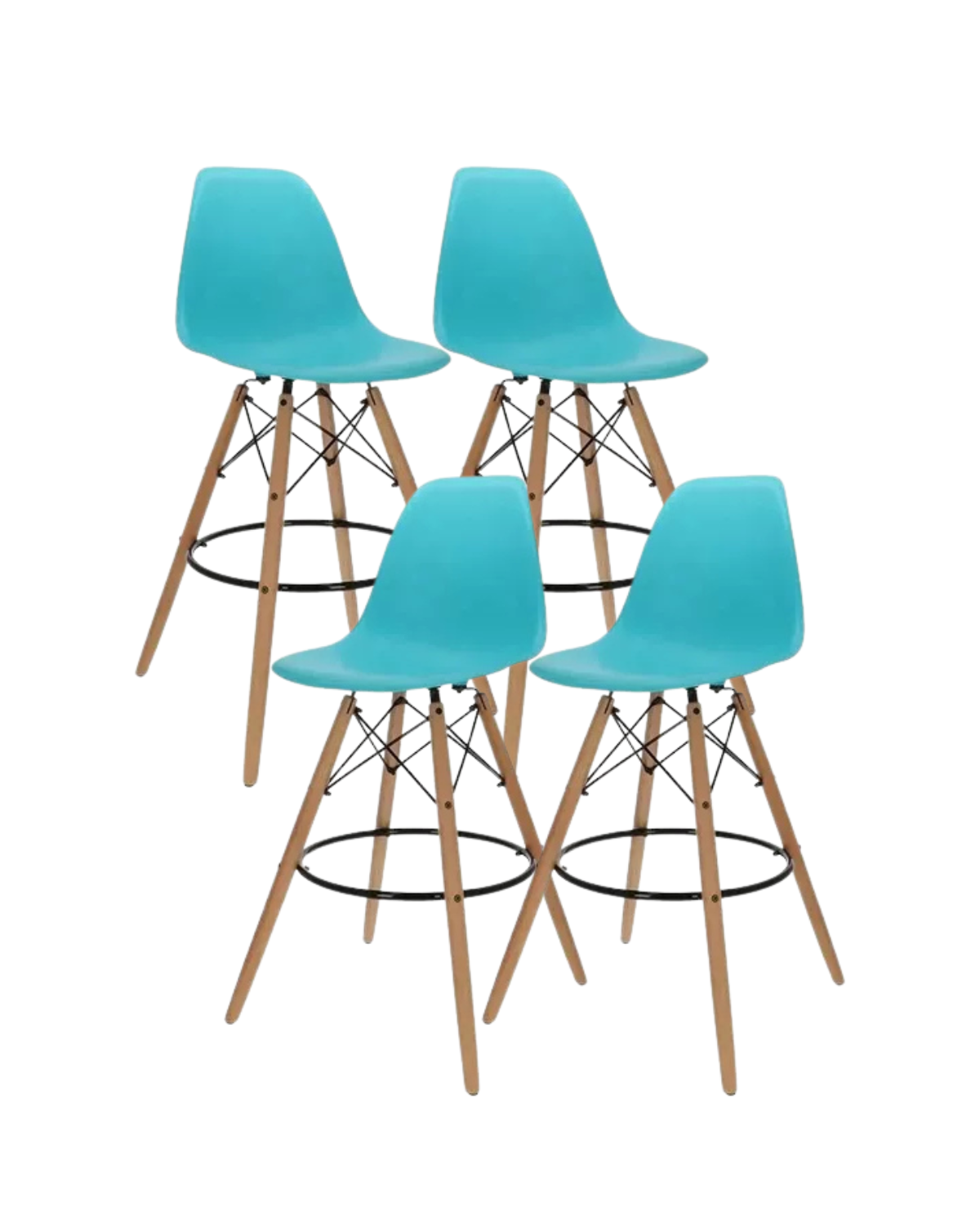 Pack 4 Taburetes Eames