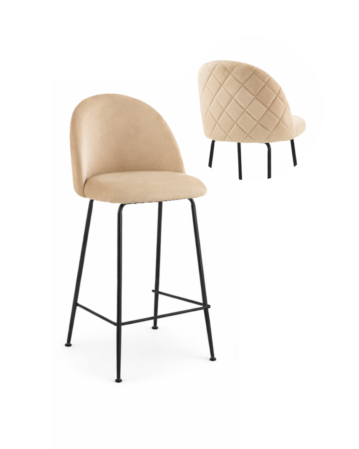 Taburete Deluxe Black 66cm