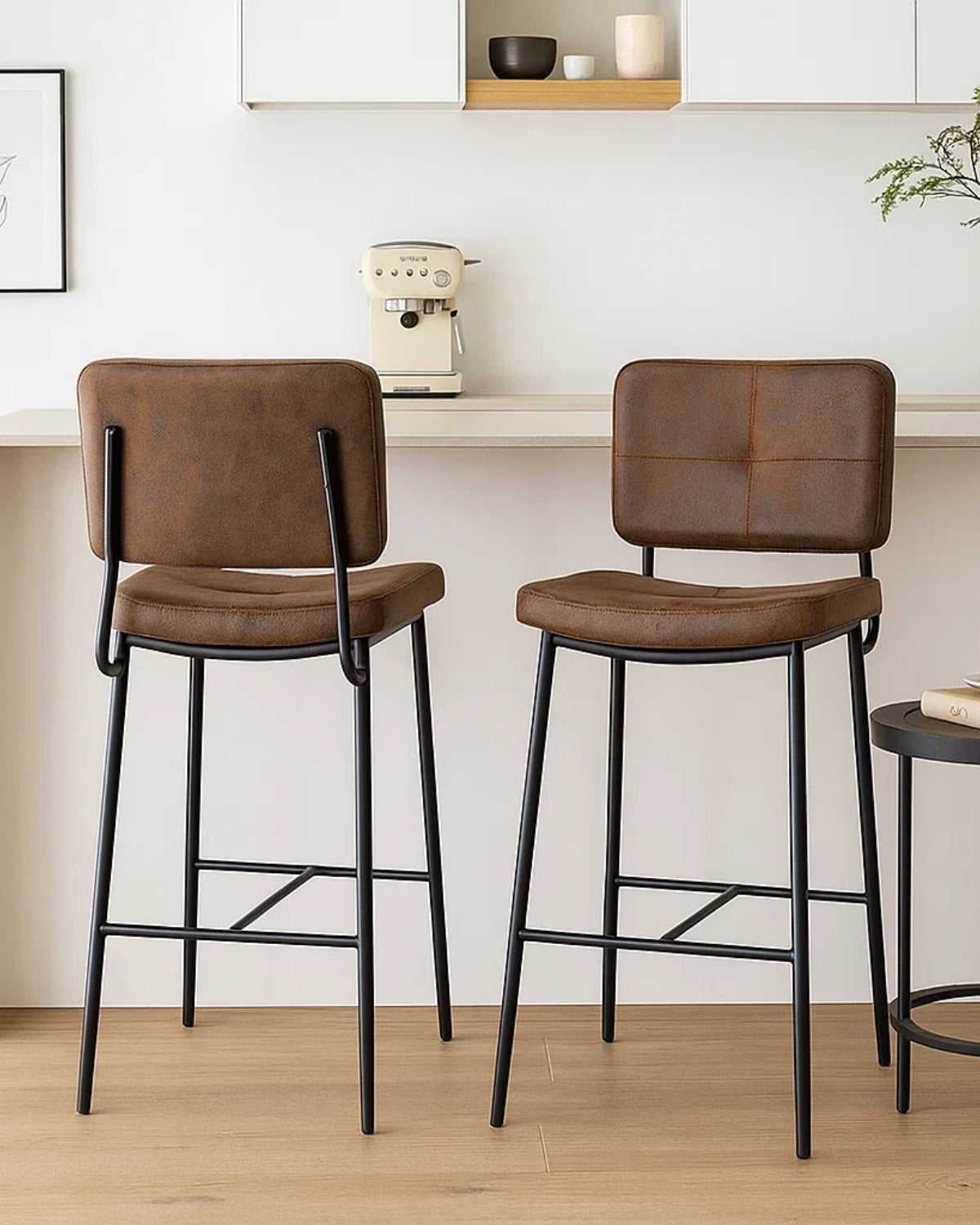 Pack 2 Sillas de Bar Coffee 68cm