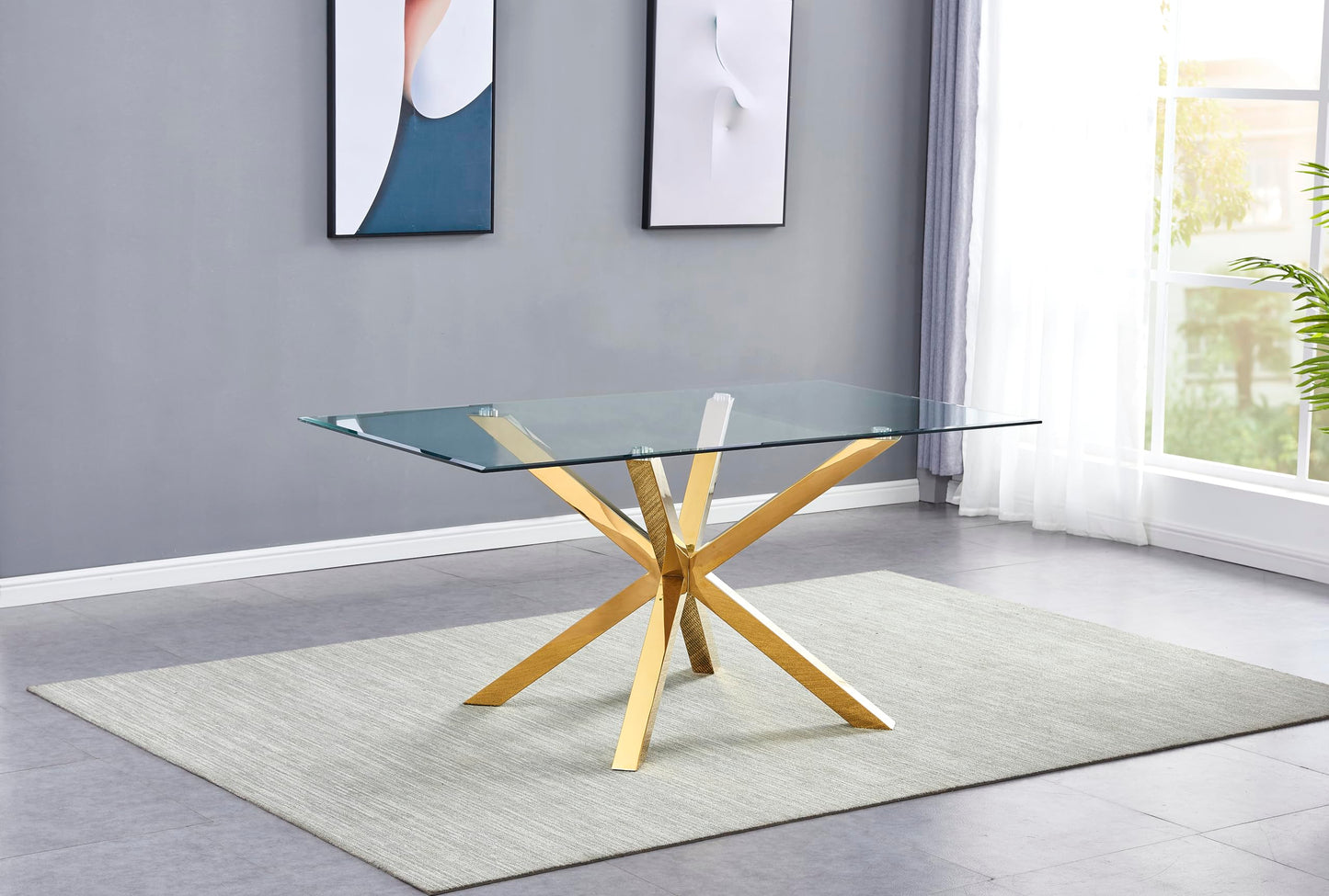 Mesa Madrid Gold 140x80