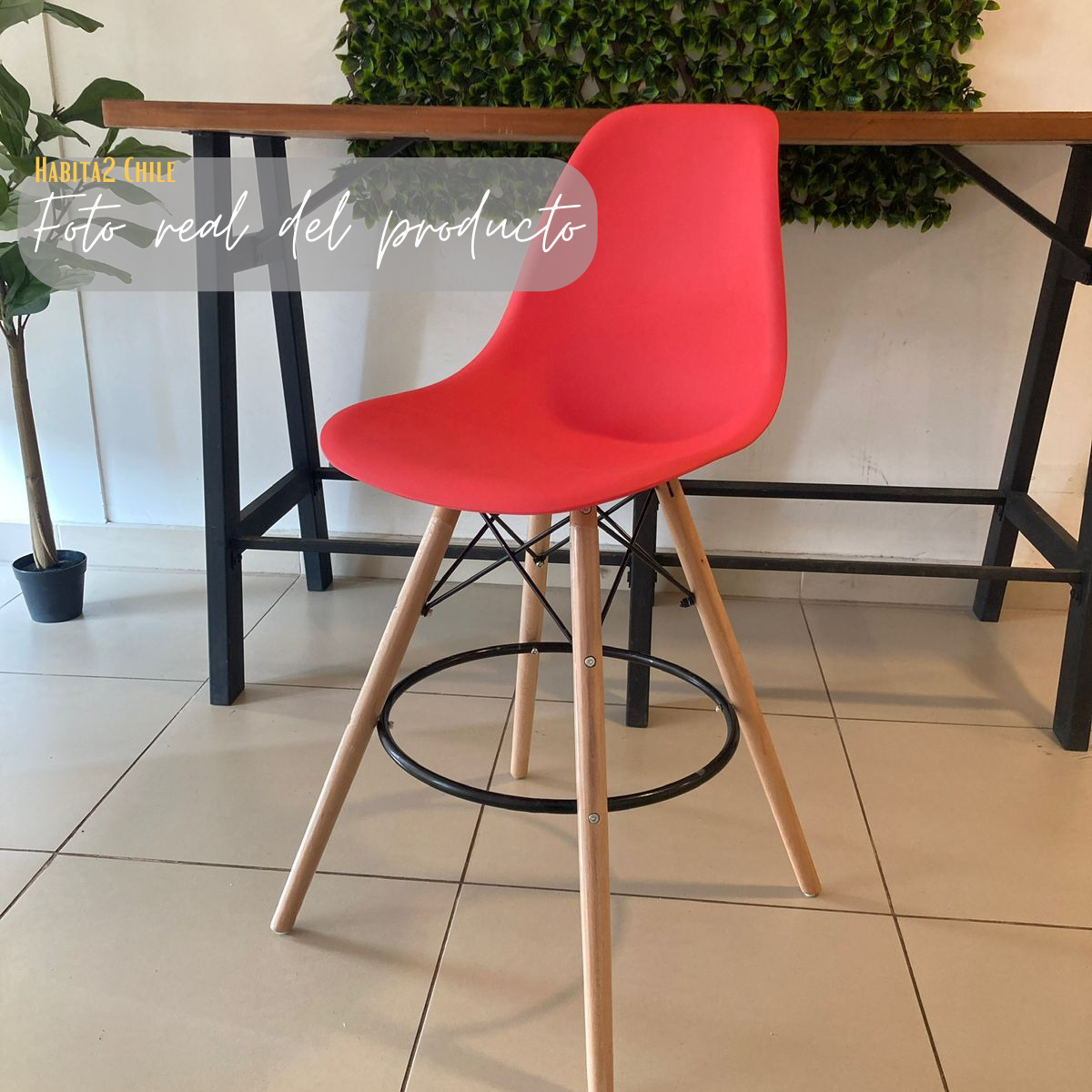 Taburete Eames 70 cm