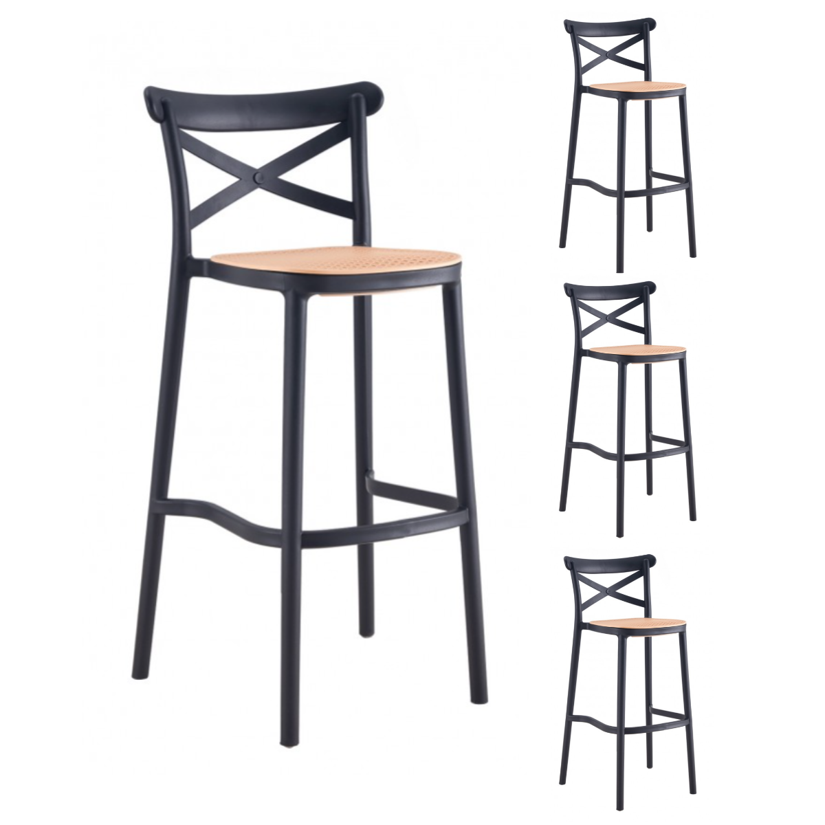 Pack 4 Taburetes Sena 75 cm